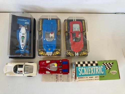 Scalextric  slotcar racebaan met 5 auto’s en toebehoren, Kinderen en Baby's, Speelgoed | Racebanen, Gebruikt, Racebaan, Elektrisch