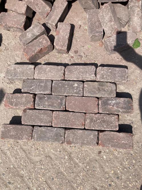 gebruikt oud gebakken klinkers rood / paars genuanceerd, Tuin en Terras, Tegels en Klinkers, Gebruikt, Klinkers, Keramiek, 10 m² of meer