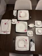 Luxe Korkmaz Ambiance Serviesset – 12 Personen, Ophalen, Zo goed als nieuw, Porselein, Overige stijlen