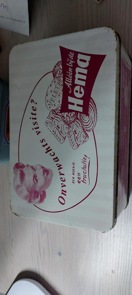 Vintage HEMA Koektrommel, Antiek en Kunst, Antiek | Overige Antiek, Ophalen of Verzenden