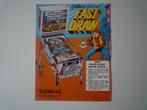 Pin-Ball Flyer FAST DRAW 1975 Gottlieb, Ophalen of Verzenden, Zo goed als nieuw
