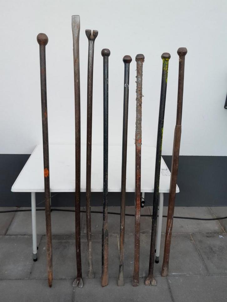 Stootijzers - Gebruikt, Tuin en Terras, Hand-tuingereedschap, Gebruikt, Overige soorten, Ophalen of Verzenden