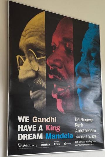 Expo Grote Poster We Have A Dream Gandhi MLKing Mandela beschikbaar voor biedingen