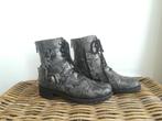 Lazamani Laarzen Leer Slang Snake Grijs maat 39, Lage of Enkellaarzen, Lazamani, Ophalen of Verzenden, Zo goed als nieuw