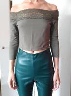Off shoulder top 38 M forever21 zomer, Maat 38/40 (M), Ophalen of Verzenden, Zo goed als nieuw, Groen
