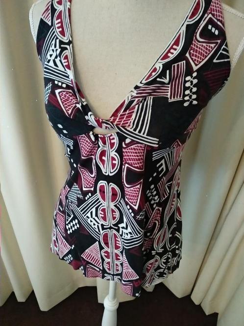 Vrolijk topje met kant op de rug - M - Pepe Jeans, Kleding | Dames, Tops, Zo goed als nieuw, Maat 38/40 (M), Overige kleuren, Zonder mouw