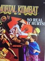 MORTAL KOMBAT METALEN Wandbord retro arcade poster, 1 speler, Verzenden, Nieuw, Vanaf 12 jaar
