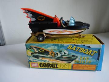 Corgi Toys # 107 " Batboat +Trailer " in OVP - V.N.Mint !! beschikbaar voor biedingen