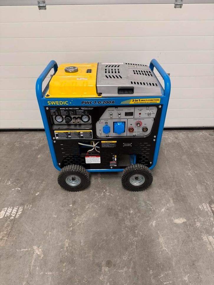 Swedic Aggregraat-compressor-Lasapparaat, Doe-het-zelf en Verbouw, Gereedschap | Lasapparaten, Zo goed als nieuw, Overige typen