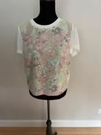 Voile top offwhite met pailletjes, Kleding | Dames, Tops, Overige kleuren, Zo goed als nieuw, Korte mouw, Ophalen