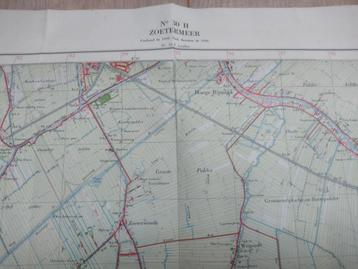 30 H Zoetermeer Hazerswoude Voorschoten plattegrond 1950 beschikbaar voor biedingen