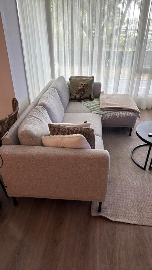 Hoekbank Andelst Stof Oasis ca 242x82x152cm, Huis en Inrichting, Banken | Sofa's en Chaises Longues, Zo goed als nieuw, Stof, Ophalen of Verzenden
