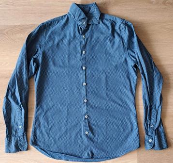 Profuomo slim fit overhemd blauw - Maat 38 / S