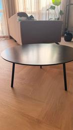 Zwarte metalen salontafel - Stevig!, Ophalen, Gebruikt, Rond, 50 tot 100 cm