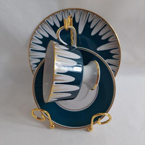 LICHTE Porseleinen, Collectible Couvert Kop Schotel Taartbor, Huis en Inrichting, Keuken | Servies, Gebruikt, Kop(pen) en/of Schotel(s)