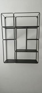 Nieuw groot vakken wandrek - Gunmetal Kleur, Huis en Inrichting, Woonaccessoires | Wandplanken en Boekenplanken, Ophalen of Verzenden