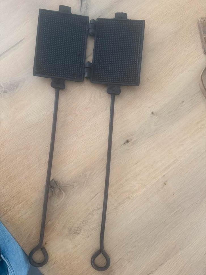 Oud Wafelijzer, Antiek en Kunst, Antiek | Keukenbenodigdheden, Ophalen of Verzenden