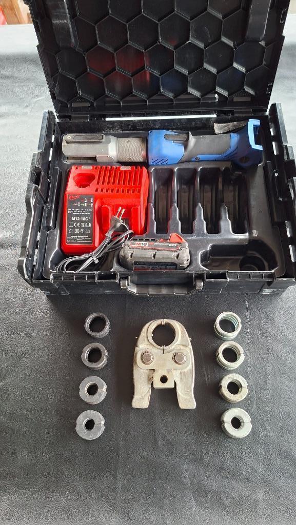 Henco B-mini3 accu perstang persmachine mini 3 pers tang., Auto diversen, Autogereedschap, Zo goed als nieuw, Ophalen of Verzenden