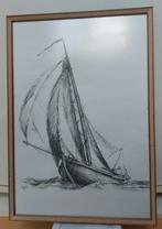 Peter Dorleijn tekening Zuiderzee botter, Ophalen