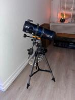Celestron AstroMaster 114EQ Telescoop, Audio, Tv en Foto, Optische apparatuur | Telescopen, Ophalen, Gebruikt, 80 tot 200 mm, Met statief