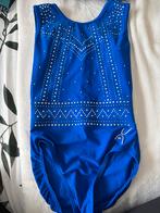 Turnpakje korte mouw, maat AXS - Zo goed als nieuw!, Blauw, Ophalen of Verzenden, Zo goed als nieuw, Kleiner dan kindermaat 122