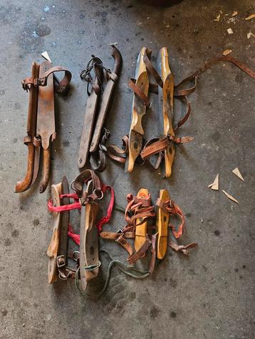 Antieke Houten Friese Doorlopers - 5 Paar beschikbaar voor biedingen