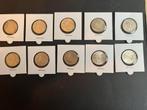 Juliana prachtige complete serie zilveren Guldens 1954-1967, Postzegels en Munten, Munten | Nederland, 1 gulden, Koningin Juliana
