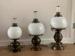 3 brons kleurige tafellampen €50,- Per stuk €20,-, Huis en Inrichting, Lampen | Vloerlampen, Zo goed als nieuw, Ophalen