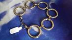 R.V.S. RINGEN ARMBAND met karabijnsluiting (Size:18/21cm), Verzenden, Zo goed als nieuw, Zilver, Staal