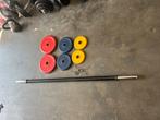 Halter stang net sluiters en schijven, Gebruikt, Sluiters, Halterstang, Halterset