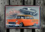 Chevy Belair hotrod bord | Chevrolet V8 hotrod, Nieuw, Reclamebord, Ophalen of Verzenden