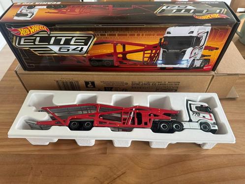 Hot Wheels Elite 64 – Scania 770 S met Trailer (1:64 schaal), Hobby en Vrije tijd, Modelauto's | 1:50, Nieuw, Bus of Vrachtwagen