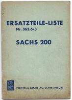 Sachs 200 Ersatzteil Liste onderdelenlijst (7218z), Verzenden, Overige merken
