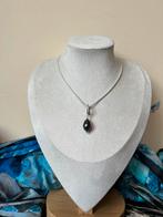 Tahiti zoutwater parel topaas clip over hanger geluk uniek, Ophalen of Verzenden, Nieuw, Zilver, Met edelsteen