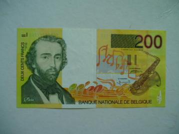 1176. België, 200 francs 1995 VF Adolphe Sax. beschikbaar voor biedingen