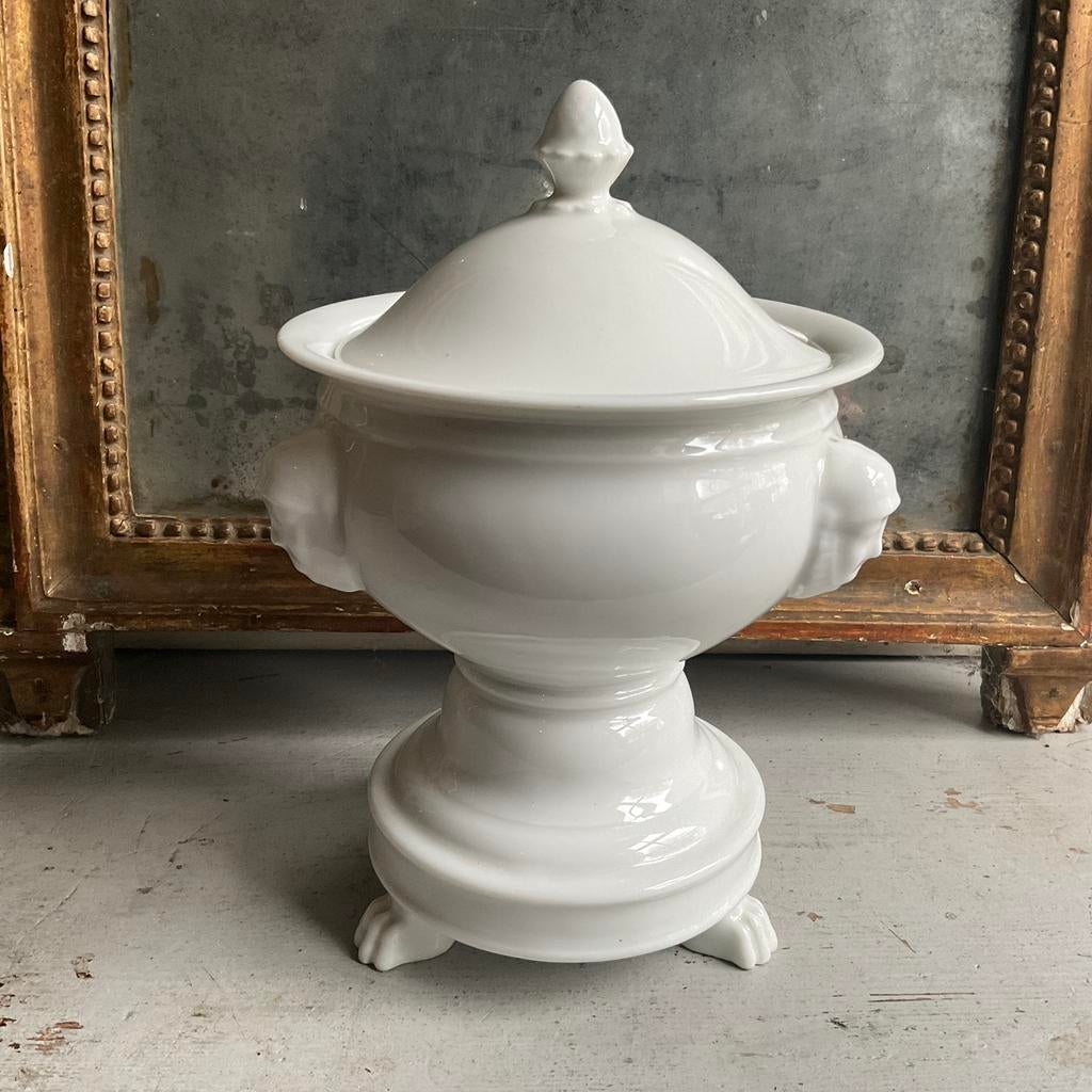 Zeldzame Confiture pot met gezichtjes *tres jolie Duiven*, Ophalen of Verzenden