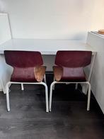 Vintage bruine kinderstoelen (2) oosterhout, Huis en Inrichting, Stoelen, Ophalen, Gebruikt, Twee, Bruin