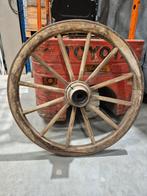 Oud houten wagenwiel, Antiek en Kunst, Ophalen of Verzenden