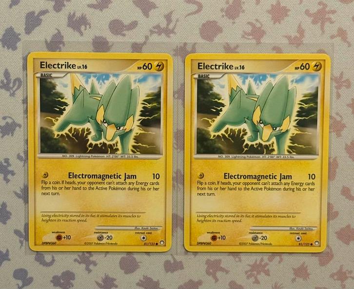 Electrike lv.16 81/123 Pokémon Mysterious Treasures, Hobby en Vrije tijd, Verzamelkaartspellen | Pokémon, Nieuw, Meerdere kaarten