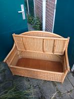 Klein rotan bankje met opbergruimte, Huis en Inrichting, Banken | Bankstellen, Ophalen, Minder dan 75 cm, Tweepersoons, Minder dan 150 cm