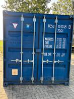 Gebruikte 20ft Zeecontainer - Wit blauw groen bouwcontainer, Ophalen