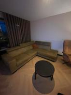 Mooie zgan zacht groene hoekbank, Huis en Inrichting, Ophalen of Verzenden, Zo goed als nieuw