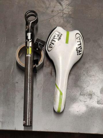 Carbon Zadel + Zadelpen Selle Italia Monolink beschikbaar voor biedingen