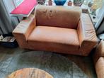 Lederen fauteuil / bank, Ophalen, Gebruikt, Vintage, 100 tot 125 cm