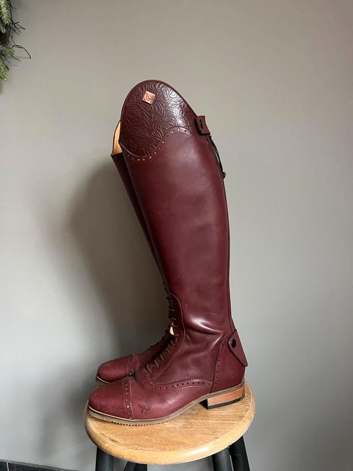 Burgundy dressuur laarzen paardrij rijlaarzen maat 38, Dieren en Toebehoren, Paardrijkleding, Zo goed als nieuw, Schoeisel, Dressuur