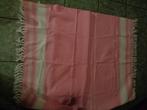 roze wit tafel kleed met franjers, Ophalen of Verzenden, Nieuw, Roze, Tafelkleed of Tafelzeil