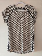 G-maxx travel shirt 38 zwart creme, Ophalen of Verzenden, Zo goed als nieuw, Maat 38/40 (M), Zwart