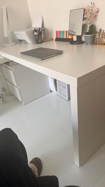 Ikea malm bureua evt met ladeblok - afbeelding 1