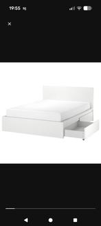Malm bedframe 140x200 + 4 lades + 2x Lönset lattenbodem, Ophalen