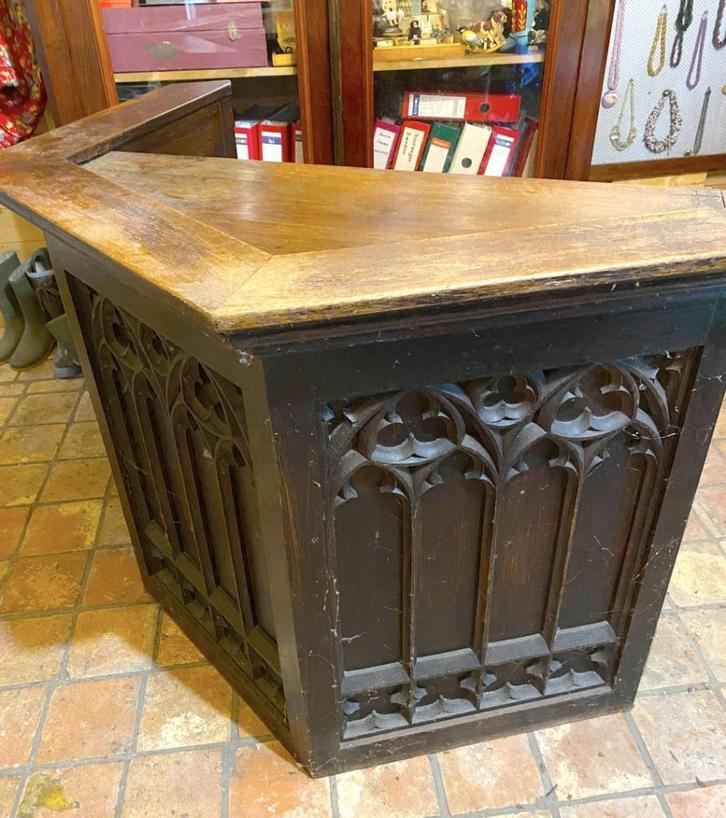 Kansel preekstoel kerk meubilair antiek, Antiek en Kunst, Antiek | Meubels | Tafels, Ophalen